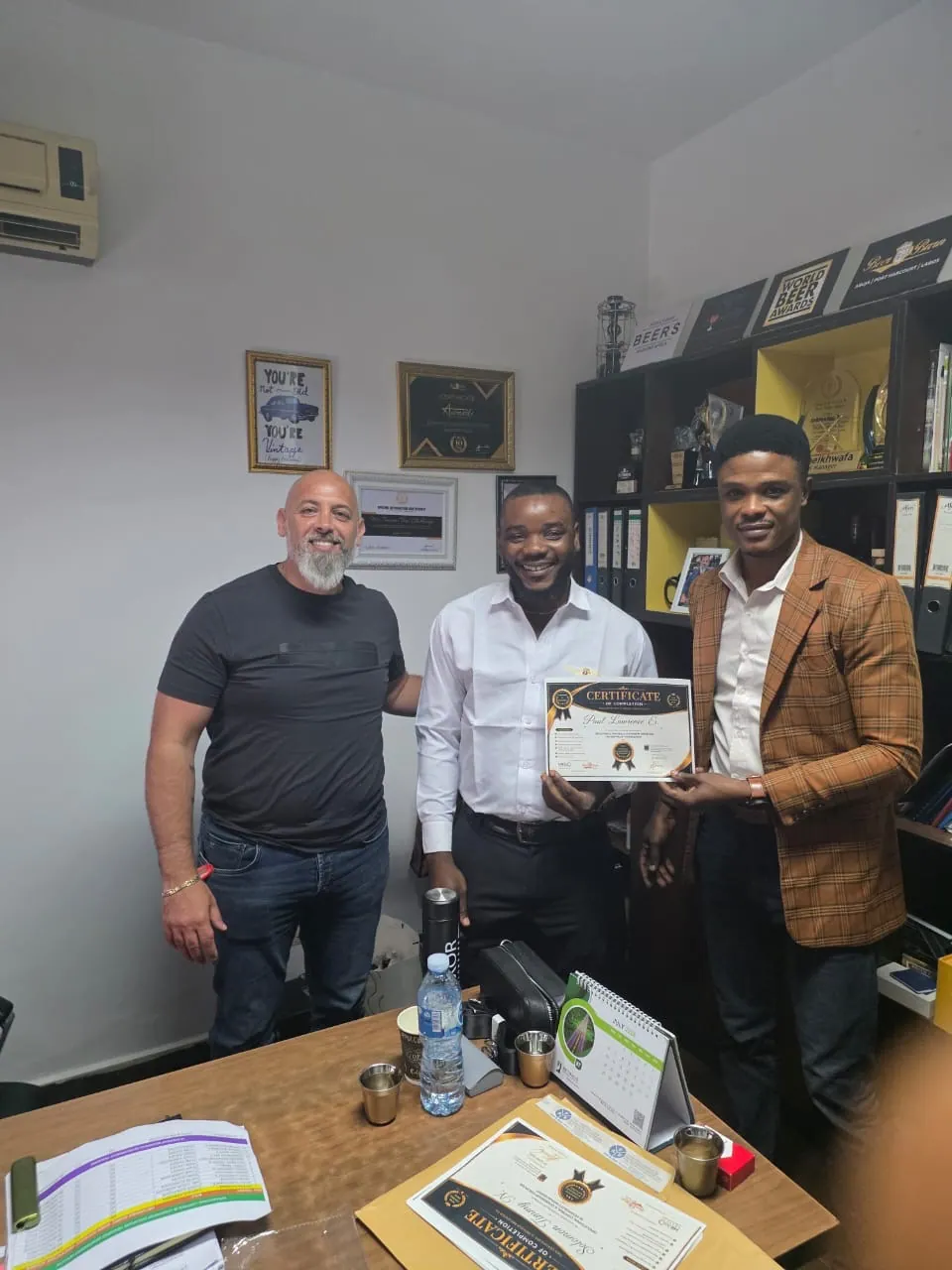 Training certificate recognition